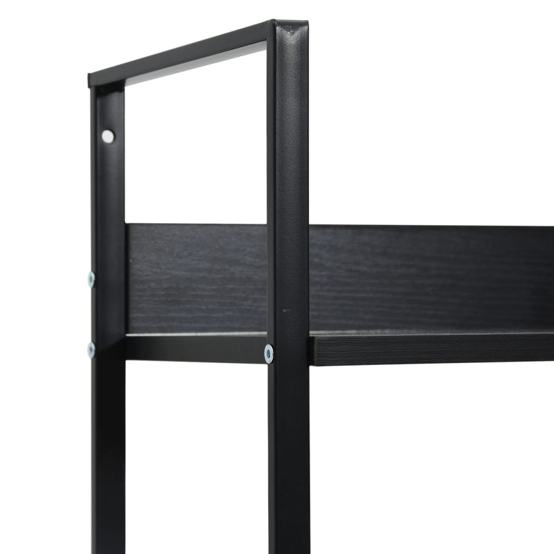 3-Layer Book Shelf Black 60x27.6x90.5 cm Engineered Wood Payday Deals