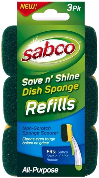 3-Pack Sabco Save N Shine Dish Sponge Scourer Refill Payday Deals