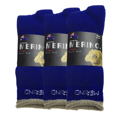 3 Pairs MERINO WOOL SOCKS Mens Heavy Duty Premium Thick Work Socks Cushion Payday Deals