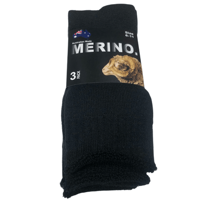 3 Pairs MERINO WOOL SOCKS Mens Heavy Duty Premium Thick Work Socks Cushion Payday Deals