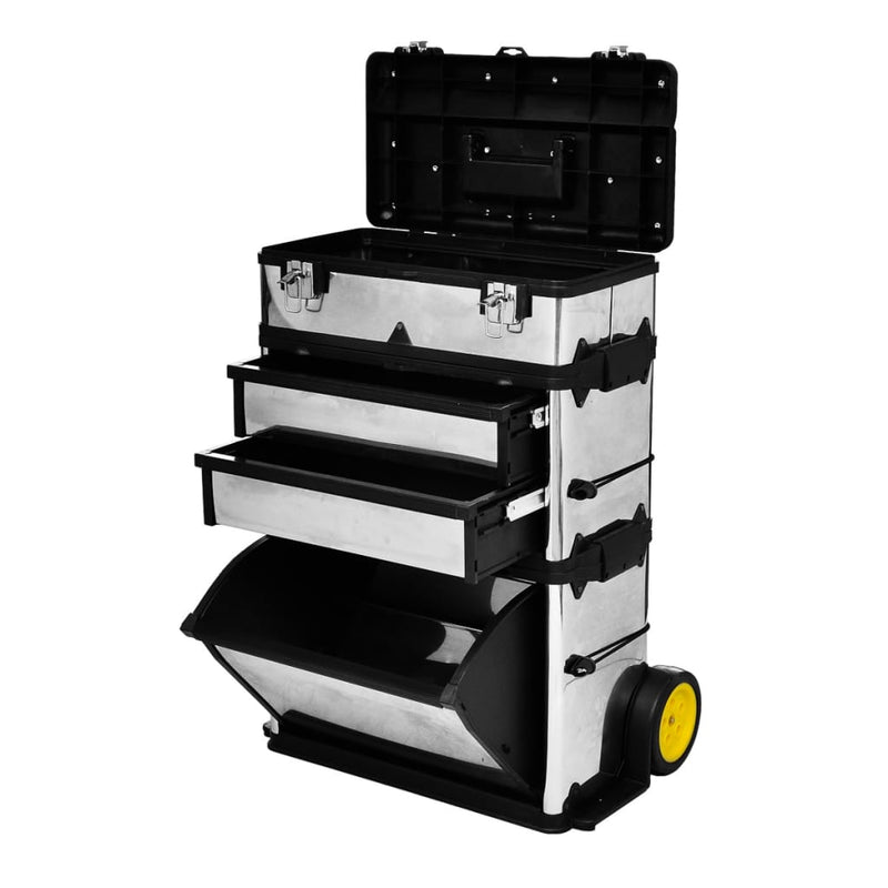 3-Part Rolling Tool Box with 2 Wheels Payday Deals