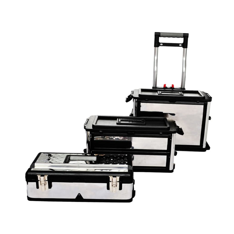 3-Part Rolling Tool Box with 2 Wheels Payday Deals