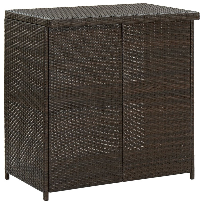 3 Piece Bar Set Poly Rattan Brown Payday Deals