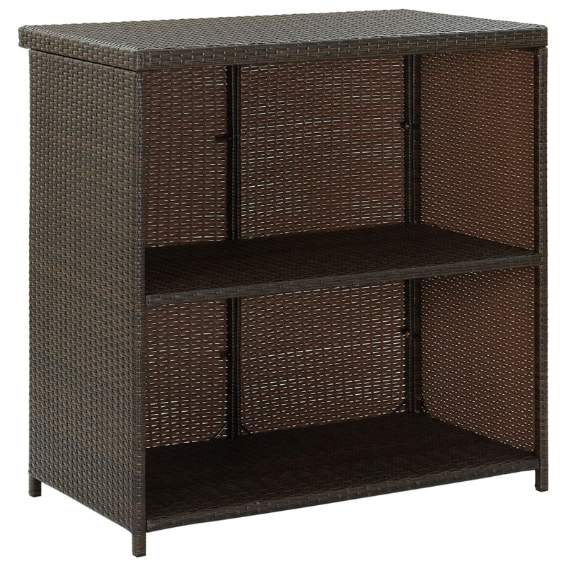 3 Piece Bar Set Poly Rattan Brown Payday Deals