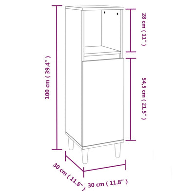 3 Piece Bathroom Furniture Set High Gloss White Engineered Wood Payday Deals