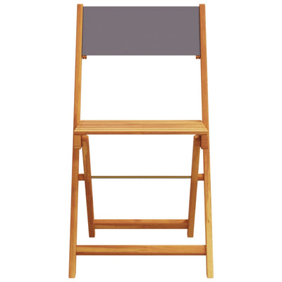 3 Piece Bistro Set Anthracite Fabric and Solid Wood Payday Deals