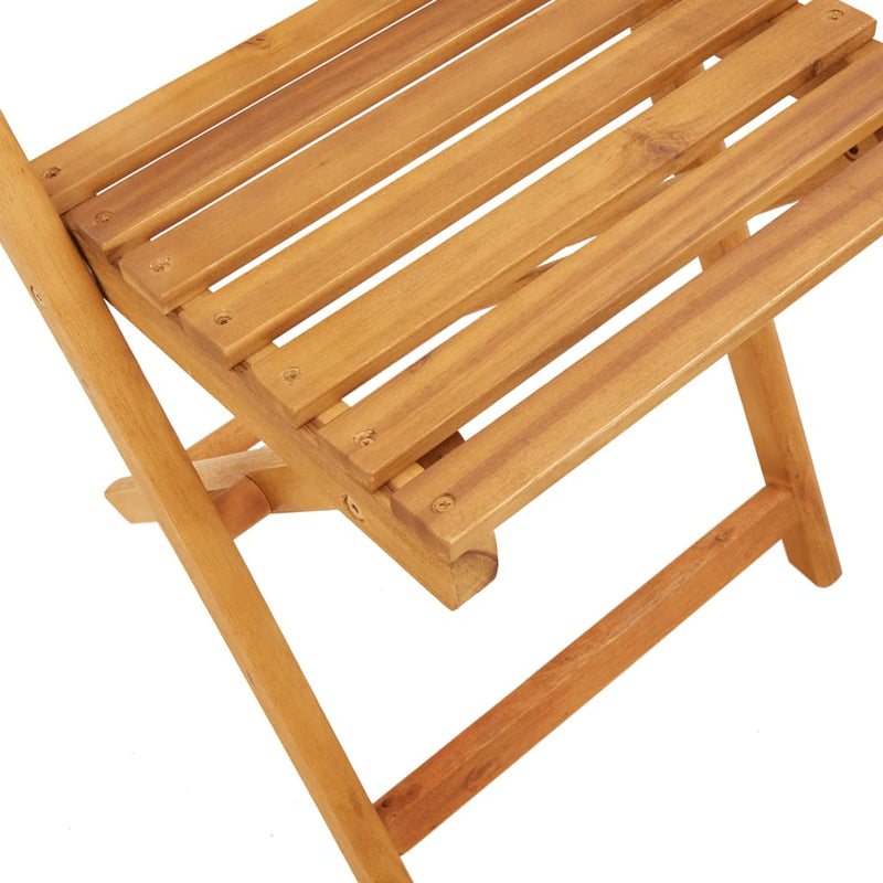 3 Piece Bistro Set Black Polypropylene and Solid Wood Payday Deals