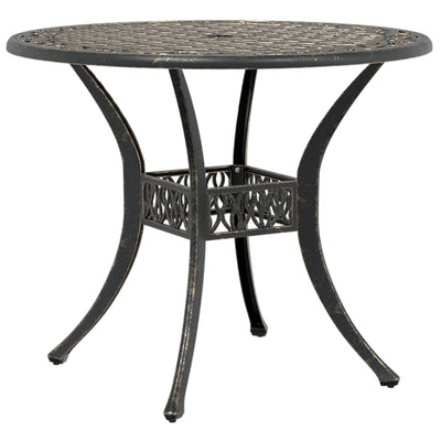 3 Piece Bistro Set Bronze Cast Aluminium Payday Deals