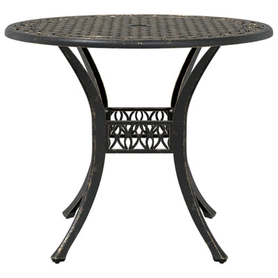 3 Piece Bistro Set Bronze Cast Aluminium Payday Deals