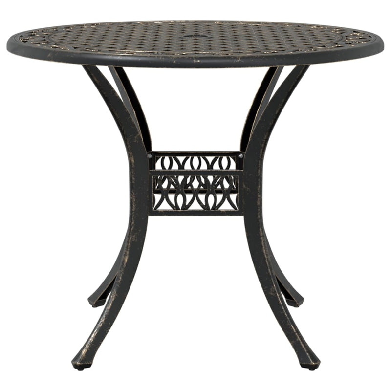 3 Piece Bistro Set Bronze Cast Aluminium Payday Deals
