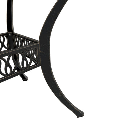 3 Piece Bistro Set Bronze Cast Aluminium Payday Deals