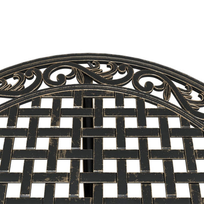 3 Piece Bistro Set Bronze Cast Aluminium Payday Deals