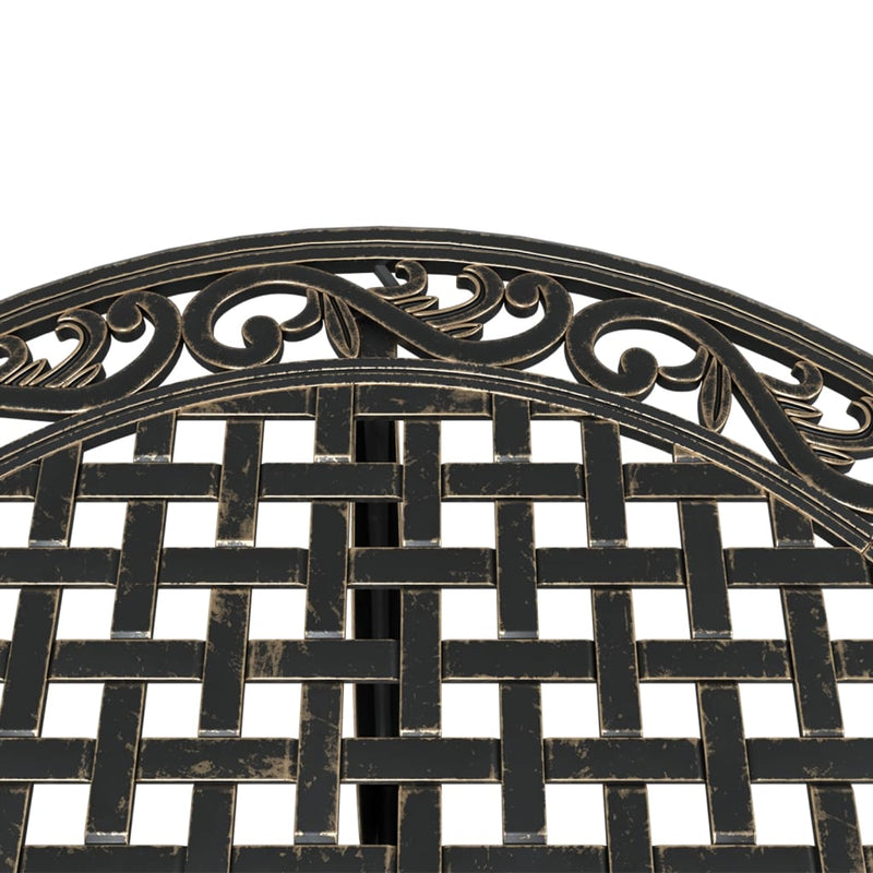 3 Piece Bistro Set Bronze Cast Aluminium Payday Deals