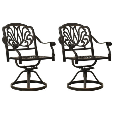 3 Piece Bistro Set Cast Aluminium Bronze Payday Deals
