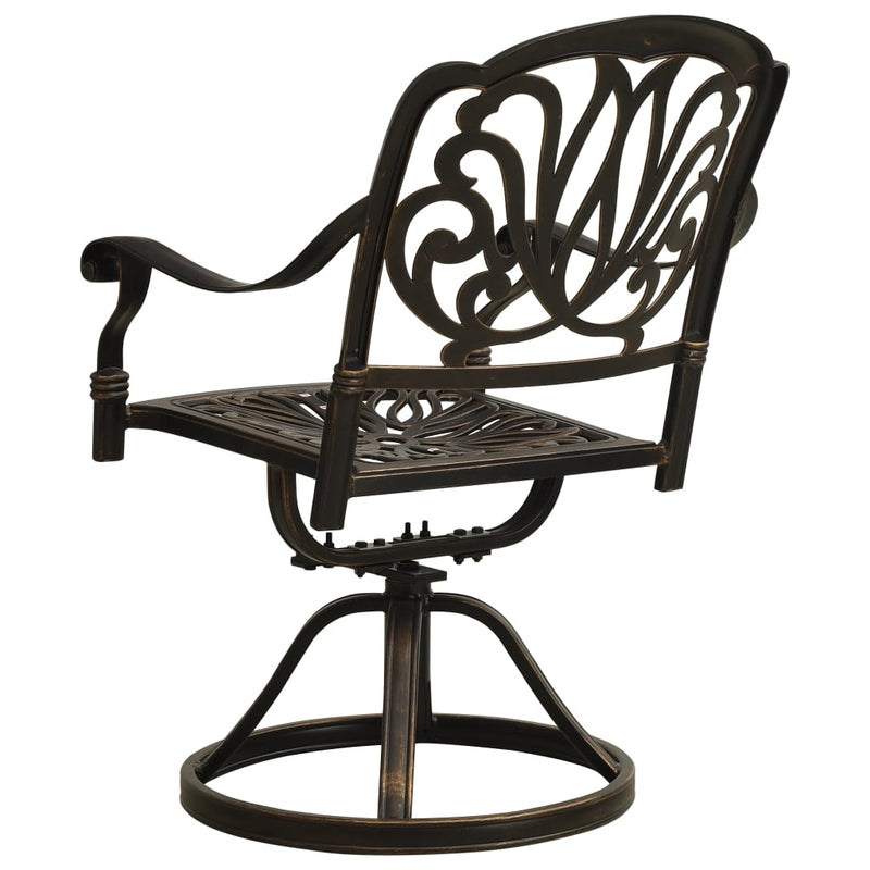 3 Piece Bistro Set Cast Aluminium Bronze Payday Deals