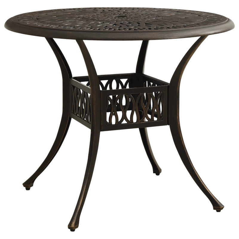 3 Piece Bistro Set Cast Aluminium Bronze Payday Deals