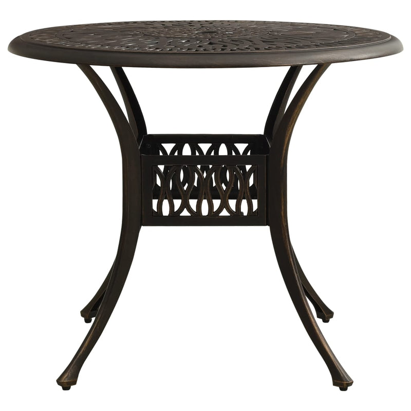 3 Piece Bistro Set Cast Aluminium Bronze Payday Deals