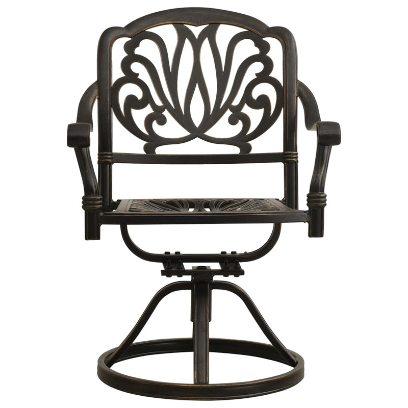 3 Piece Bistro Set Cast Aluminium Bronze Payday Deals