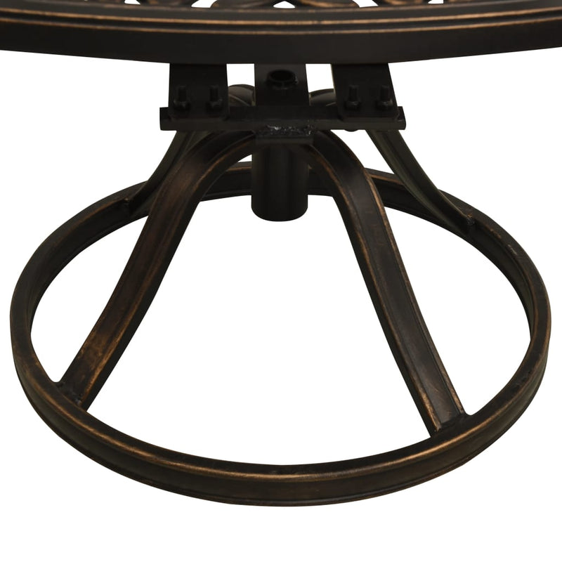 3 Piece Bistro Set Cast Aluminium Bronze Payday Deals