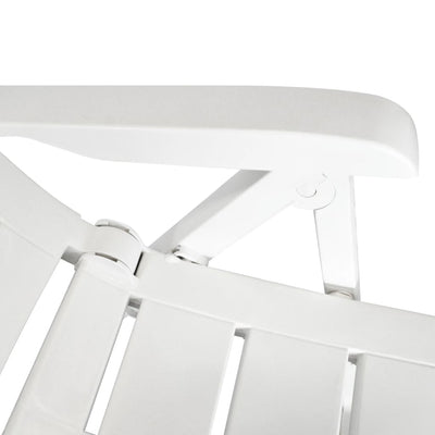 3 Piece Bistro Set Plastic White Payday Deals