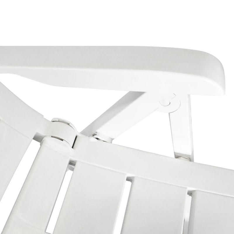 3 Piece Bistro Set Plastic White Payday Deals