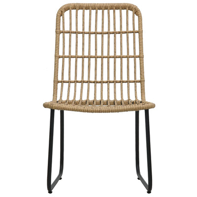 3 Piece Bistro Set Poly Rattan Oak Payday Deals