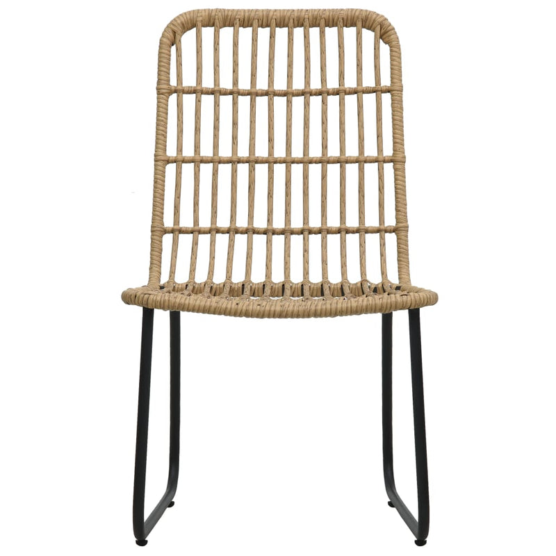 3 Piece Bistro Set Poly Rattan Oak Payday Deals