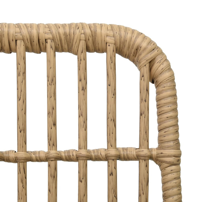 3 Piece Bistro Set Poly Rattan Oak Payday Deals