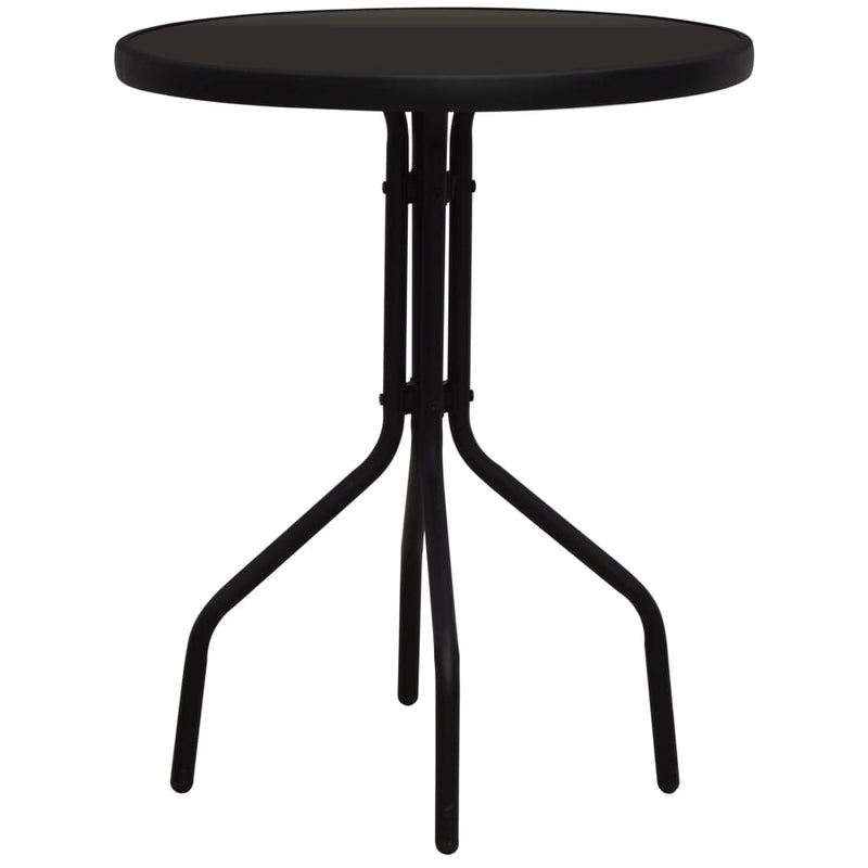 3 Piece Bistro Set PVC Rattan Black Payday Deals
