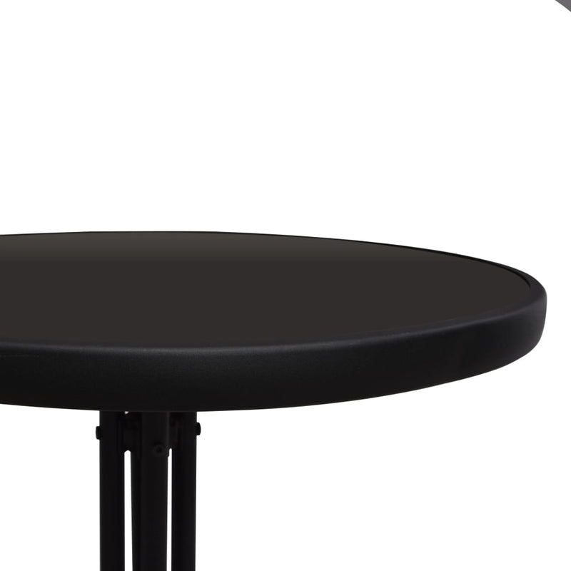 3 Piece Bistro Set PVC Rattan Black Payday Deals