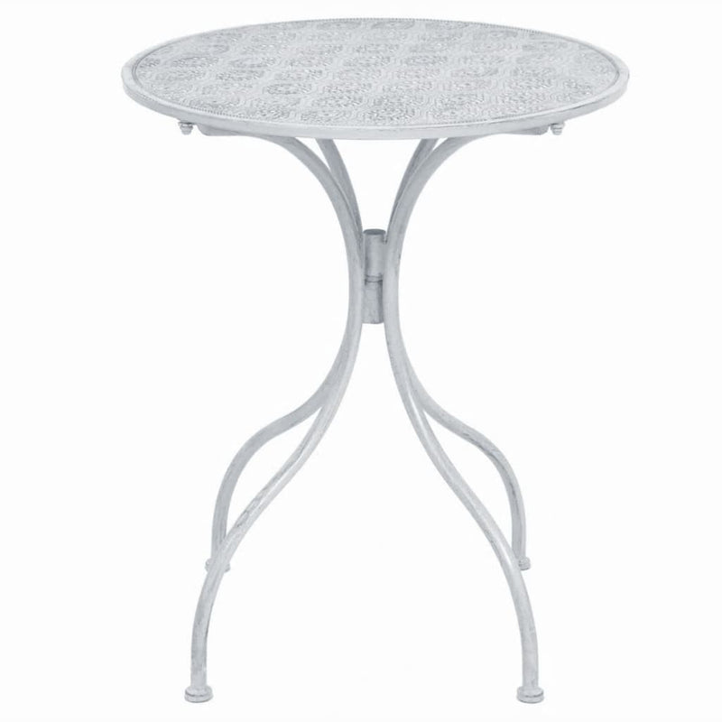 3 Piece Bistro Set Steel Greyish White Payday Deals