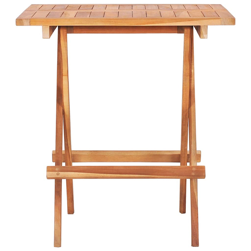3 Piece Bistro Set with Anthracite Cushions Solid Teak Wood Payday Deals