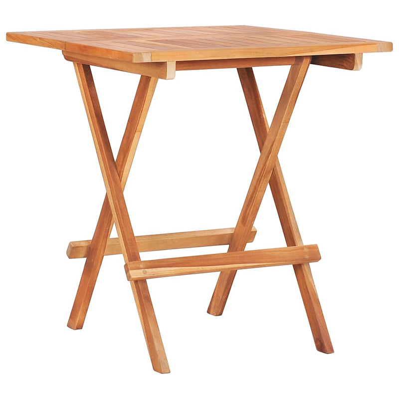 3 Piece Bistro Set with Cream Cushions Solid Teak Wood Payday Deals