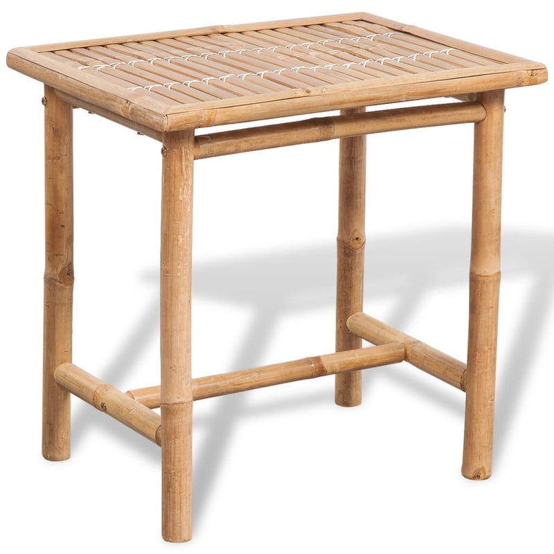3 Piece Bistro Set with Cushions Bamboo Payday Deals
