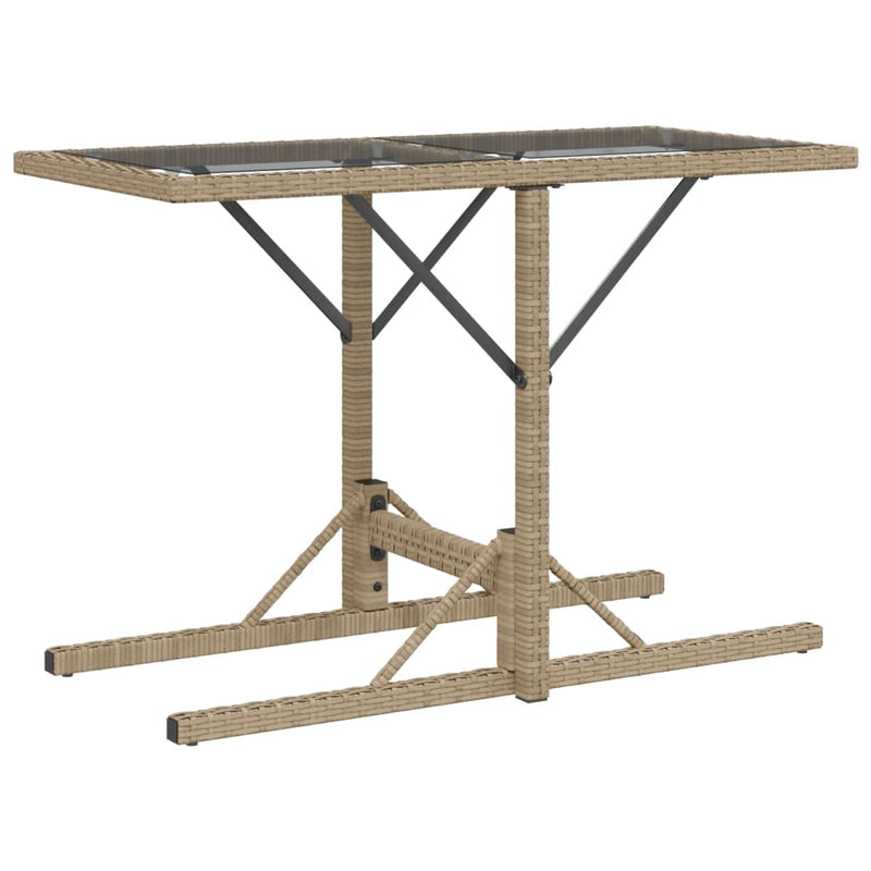 3 Piece Bistro Set with Cushions Mix Beige Poly Rattan Payday Deals
