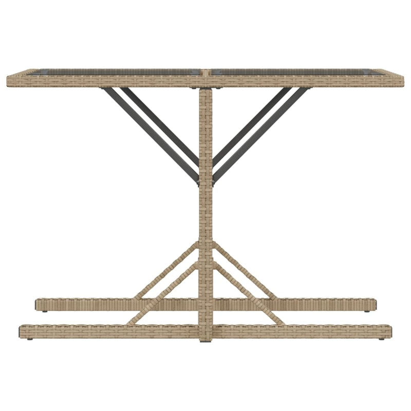 3 Piece Bistro Set with Cushions Mix Beige Poly Rattan Payday Deals