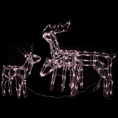 3 Piece Christmas Light Display Reindeers 229 LEDs Payday Deals