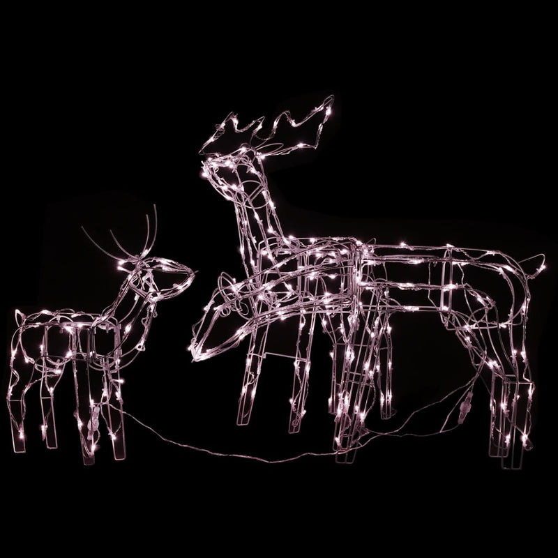 3 Piece Christmas Light Display Reindeers 229 LEDs Payday Deals