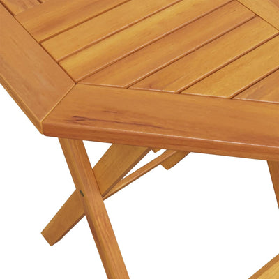 3 Piece Folding Bistro Set Solid Wood Acacia Payday Deals