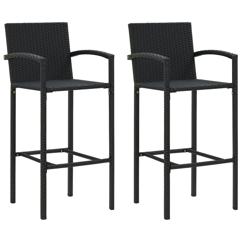 3 Piece Garden Bar Set Black Payday Deals