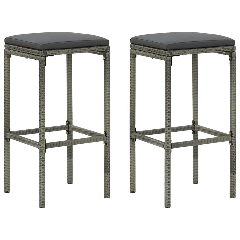 3 Piece Garden Bar Set with Cushions Grey Payday Deals