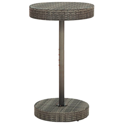 3 Piece Garden Bar Set with Cushions Grey Poly Rattan Payday Deals