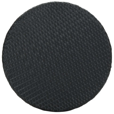 3 Piece Garden Bar Set with Cushions Poly Rattan Black Payday Deals