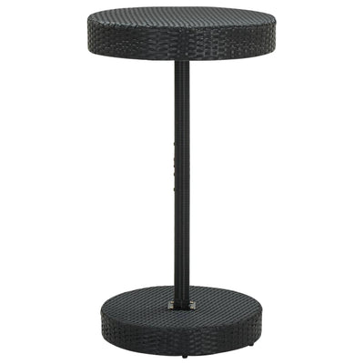 3 Piece Garden Bar Set with Cushions Poly Rattan Black Payday Deals