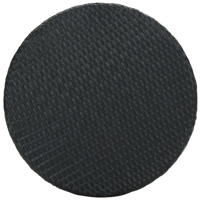 3 Piece Garden Bar Set with Cushions Poly Rattan Black Payday Deals