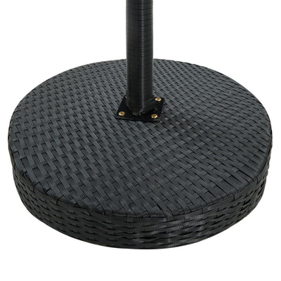 3 Piece Garden Bar Set with Cushions Poly Rattan Black Payday Deals
