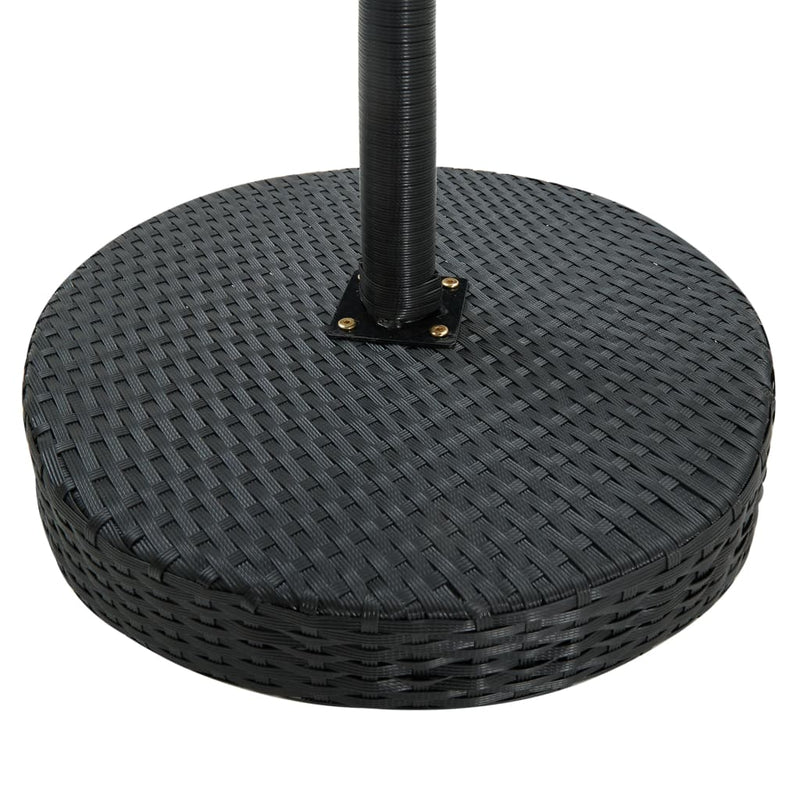 3 Piece Garden Bar Set with Cushions Poly Rattan Black Payday Deals