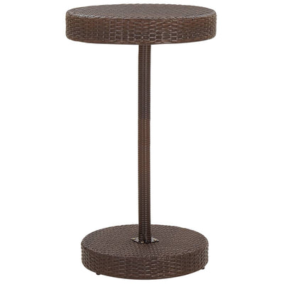 3 Piece Garden Bar Set with Cushions Poly Rattan Brown Payday Deals