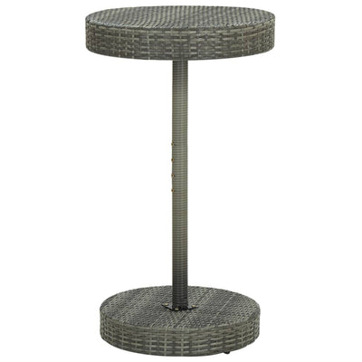 3 Piece Garden Bar Set with Cushions Poly Rattan Grey Payday Deals