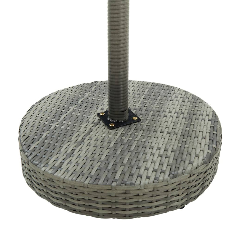 3 Piece Garden Bar Set with Cushions Poly Rattan Grey Payday Deals
